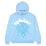 New Web Sp5der Hoodie – Sky Blue
